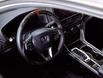 PRL Motorsports Steering Wheel 2018-2022 Accord Carbon and Leather Red