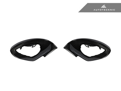 AutoTecknic Dry Carbon Sport Design Mirror Covers - Porsche 991 Turbo | GT3 | GT4 - Graveyard Performance