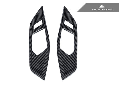 AutoTecknic Dry Carbon Window Switch Panel Trim Set - G22 4-Series - Graveyard Performance