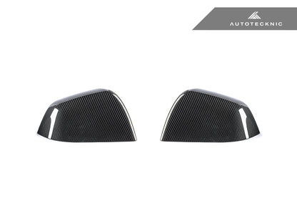 AutoTecknic Dry Carbon Fiber Mirror Covers - Tesla Model Y - Graveyard Performance