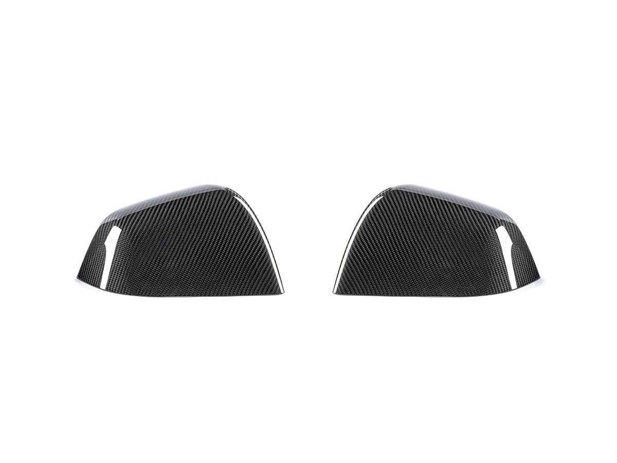AutoTecknic Dry Carbon Fiber Mirror Covers - Tesla Model Y - Graveyard Performance