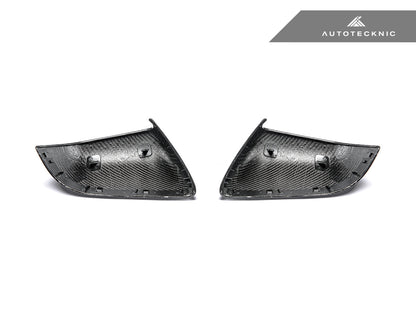 AutoTecknic Dry Carbon Fiber Mirror Covers - Tesla Model Y - Graveyard Performance