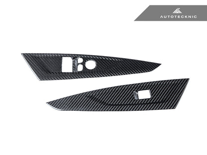 AutoTecknic Dry Carbon Window Switch Panel Trim Set - G82 M4 - Graveyard Performance