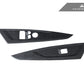 AutoTecknic Dry Carbon Window Switch Panel Trim Set - G22 4-Series