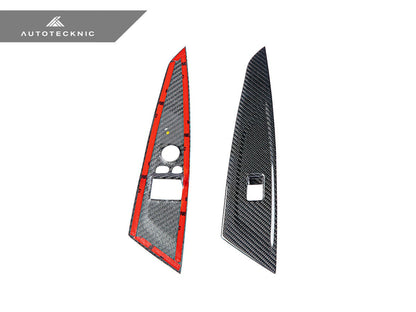 AutoTecknic Dry Carbon Window Switch Panel Trim Set - G82 M4 - Graveyard Performance