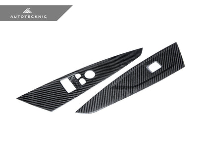 AutoTecknic Dry Carbon Window Switch Panel Trim Set - G82 M4 - Graveyard Performance