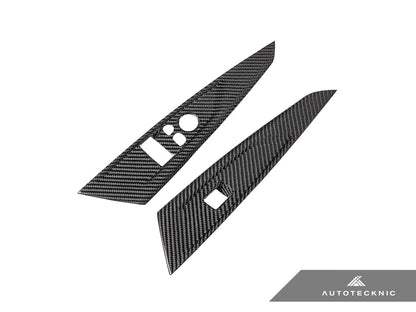 AutoTecknic Dry Carbon Window Switch Panel Trim Set - G82 M4 - Graveyard Performance