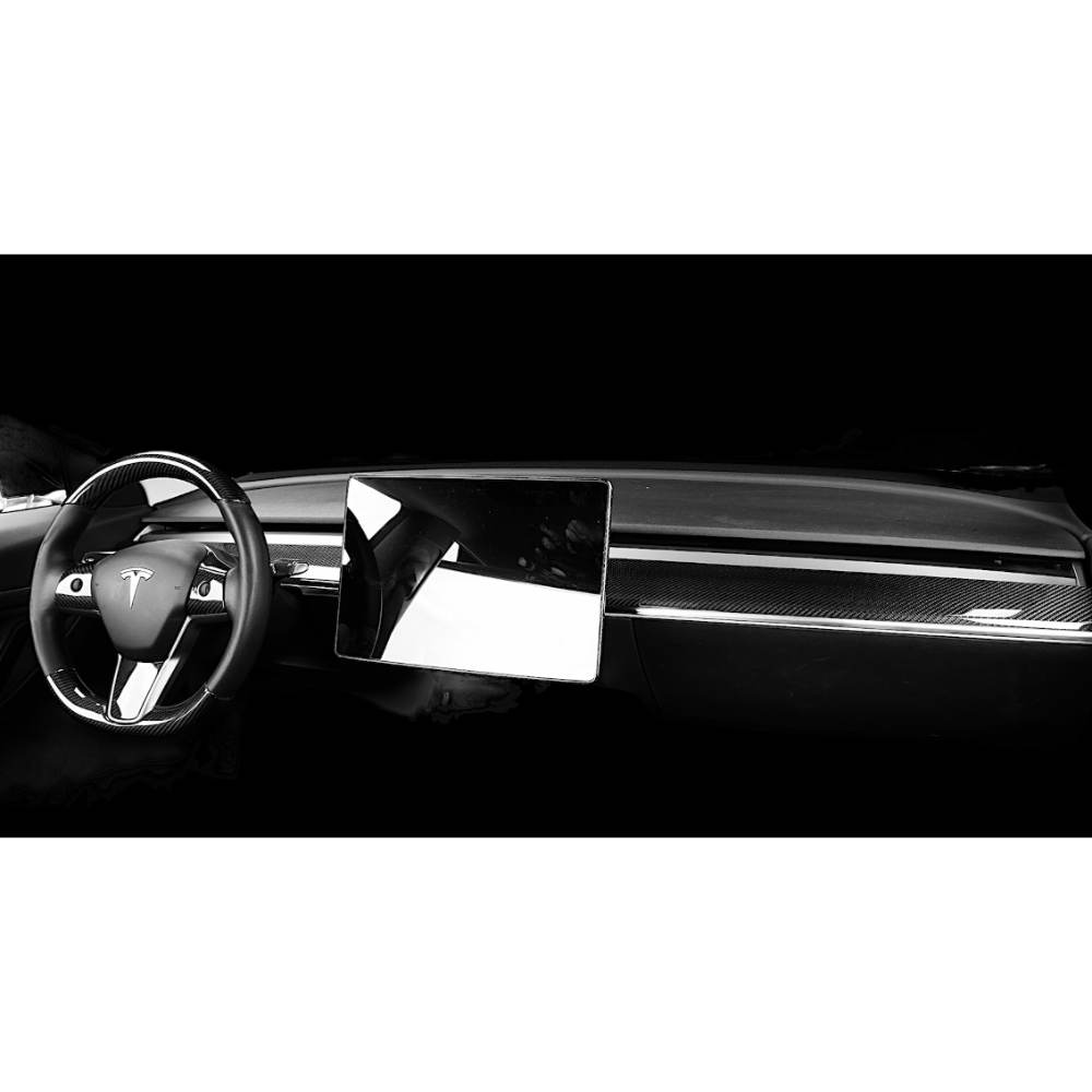 Tesla Model 3 & Y Carbon Fiber Dashboard Cover | Palenon Performance - Graveyard Performance