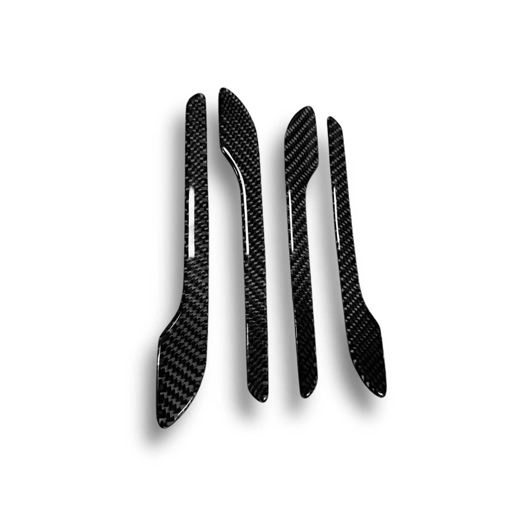 Tesla Model 3/Y Model X/S Carbon Fiber Door Handle Sticker | Palenon Performance - Graveyard Performance