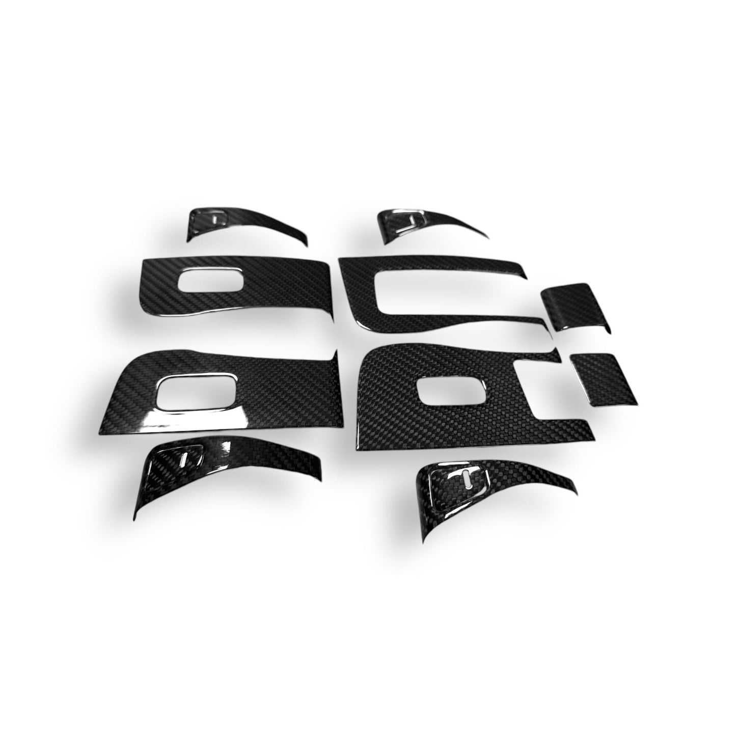 2017-2020 Model 3 Carbon Fiber Window & Door Switch Kit | Palenon Performance - Graveyard Performance