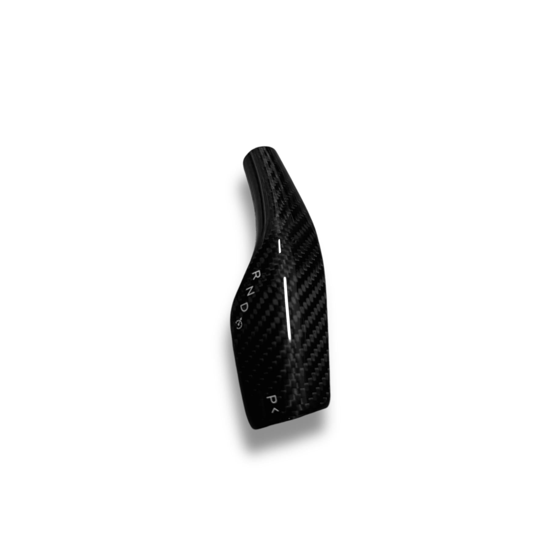 Tesla Model 3 & Y Carbon Fiber Steering Shift Stalk Covers | Palenon Performance - Graveyard Performance