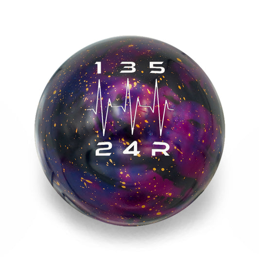 Billetworkz Cosmic Space Shift Knob - 5 Speed Heartbeat Engraving for Subaru - Graveyard Performance