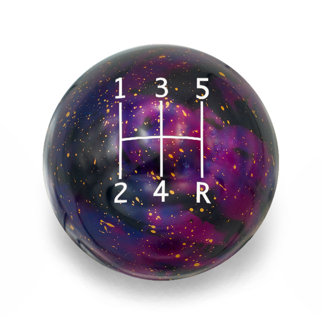 Billetworkz Cosmic Space Shift Knob - 5 Speed Standard Engraving for Subaru - Graveyard Performance