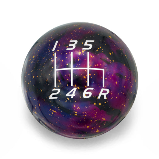 Billetworkz Cosmic Space Shift Knob - 6 Speed Velocity Engraving for Subaru - Graveyard Performance