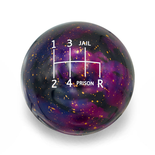 Billetworkz Cosmic Space Shift Knob - 6 Speed Jail-Prison Engraving for Subaru - Graveyard Performance