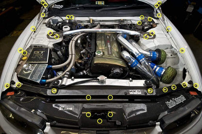 Nissan Skyline R33 (1993-1998) Titanium Engine Bay Kit - Graveyard Performance