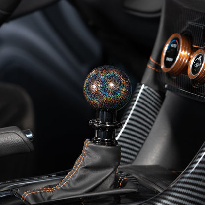 Billetworkz Automatic Shifter - Rainbow Sparkle - Fits Subaru CVT: WRX (15–21), Crosstrek (13–23), Forester (14–18), Impreza (12–23), Legacy/Outback (10–14) - Graveyard Performance