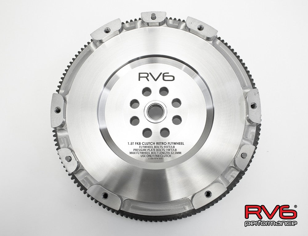 RV6 1.5T FK8 Clutch Retro Flywheel for 2016+ Honda Civic 1.5T (Type R Retrofit)