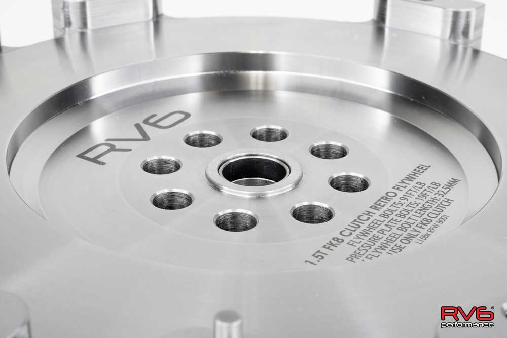 RV6 1.5T FK8 Clutch Retro Flywheel for 2016+ Honda Civic 1.5T (Type R Retrofit)