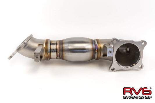 RV6 High Temp Catted Downpipe for 21+ TLX 2.0T-Type-R Turbo Ready