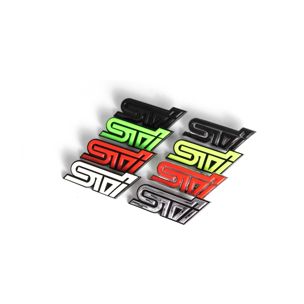 Racing Art STI Grille Emblem w/ Multiple Color Avaialable [Universal]