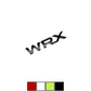 Racing Art WRX Trunk Emblem - Red / Black / Neon Yellow / White [Universal]