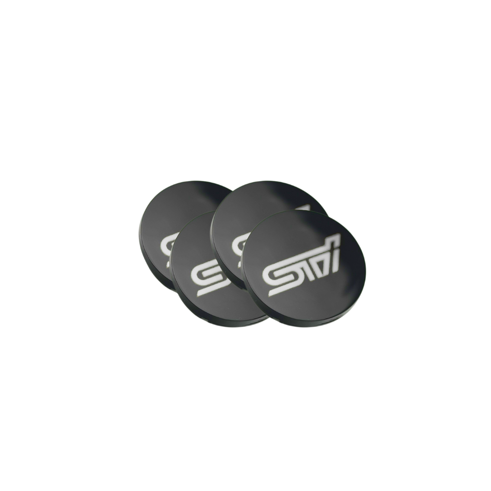 Racing Art [WRX,STI,BRZ] Factory Subaru Wheel Center Caps w/ WRX or STI Logo | Red, Blue, Neon Yellow, White