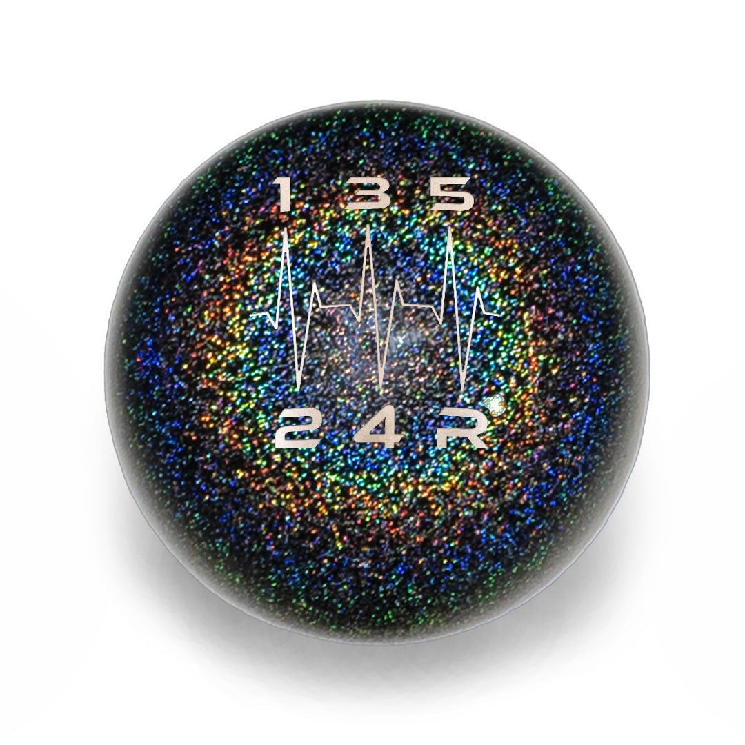 Billetworkz Weighted Shift Knob -  5-Speed Heartbeat Engraving for Subaru - Graveyard Performance