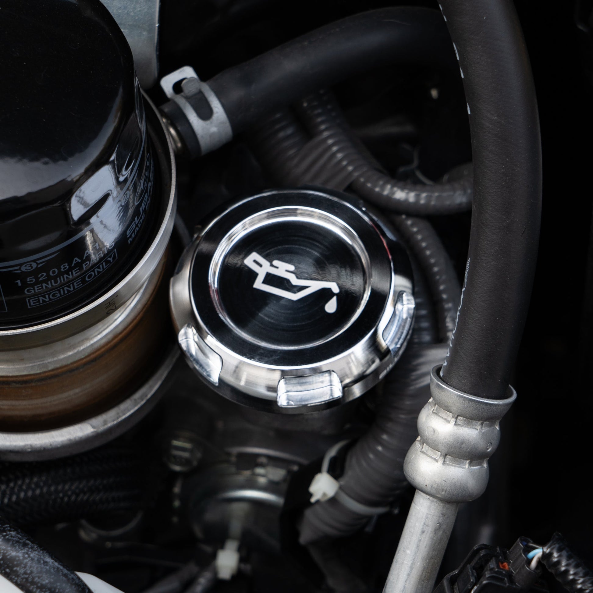 Billetworkz Engine Bay Caps - Subaru Forester XT 2009-2013 - Graveyard Performance