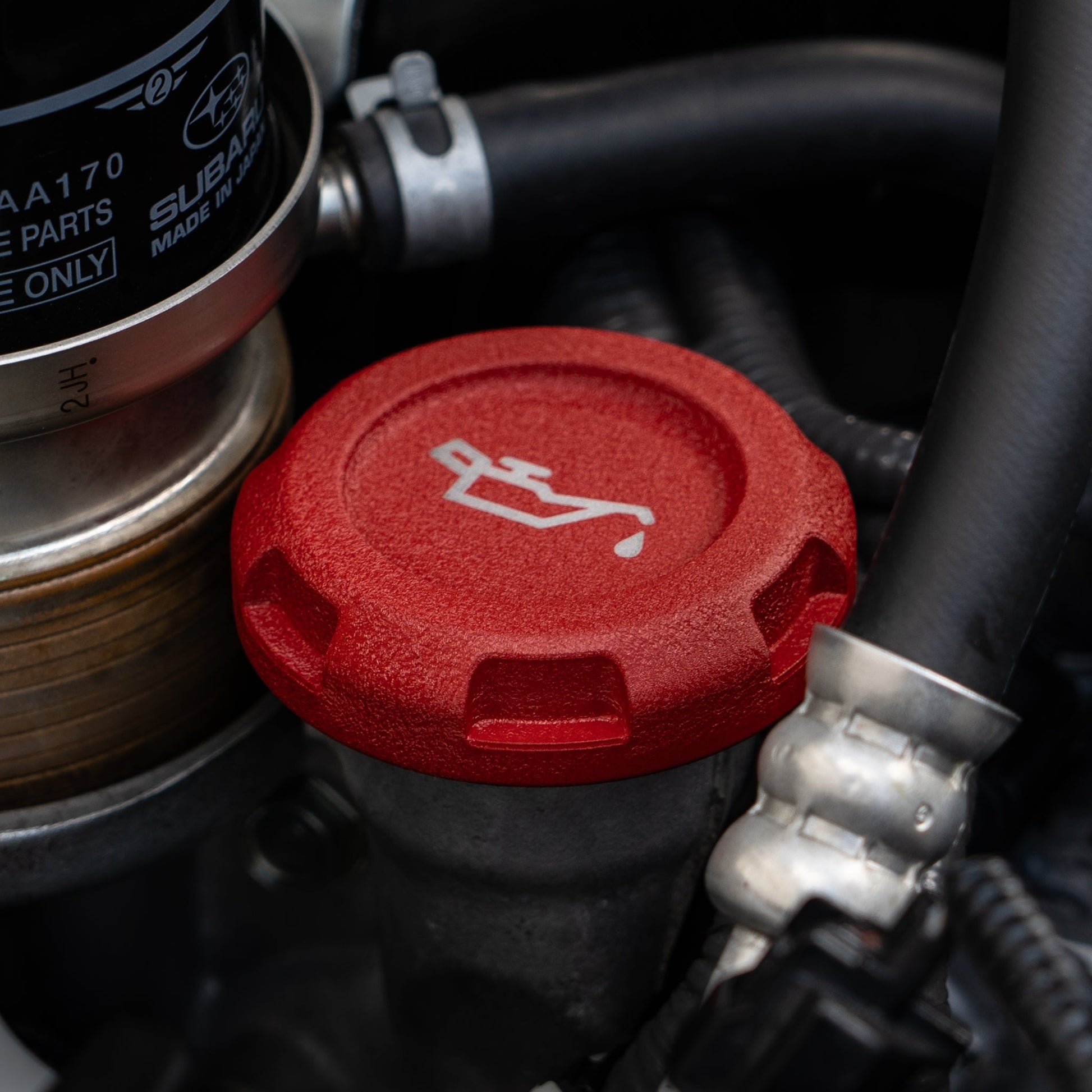 Billetworkz Engine Bay Caps - Subaru Forester XT 2009-2013 - Graveyard Performance