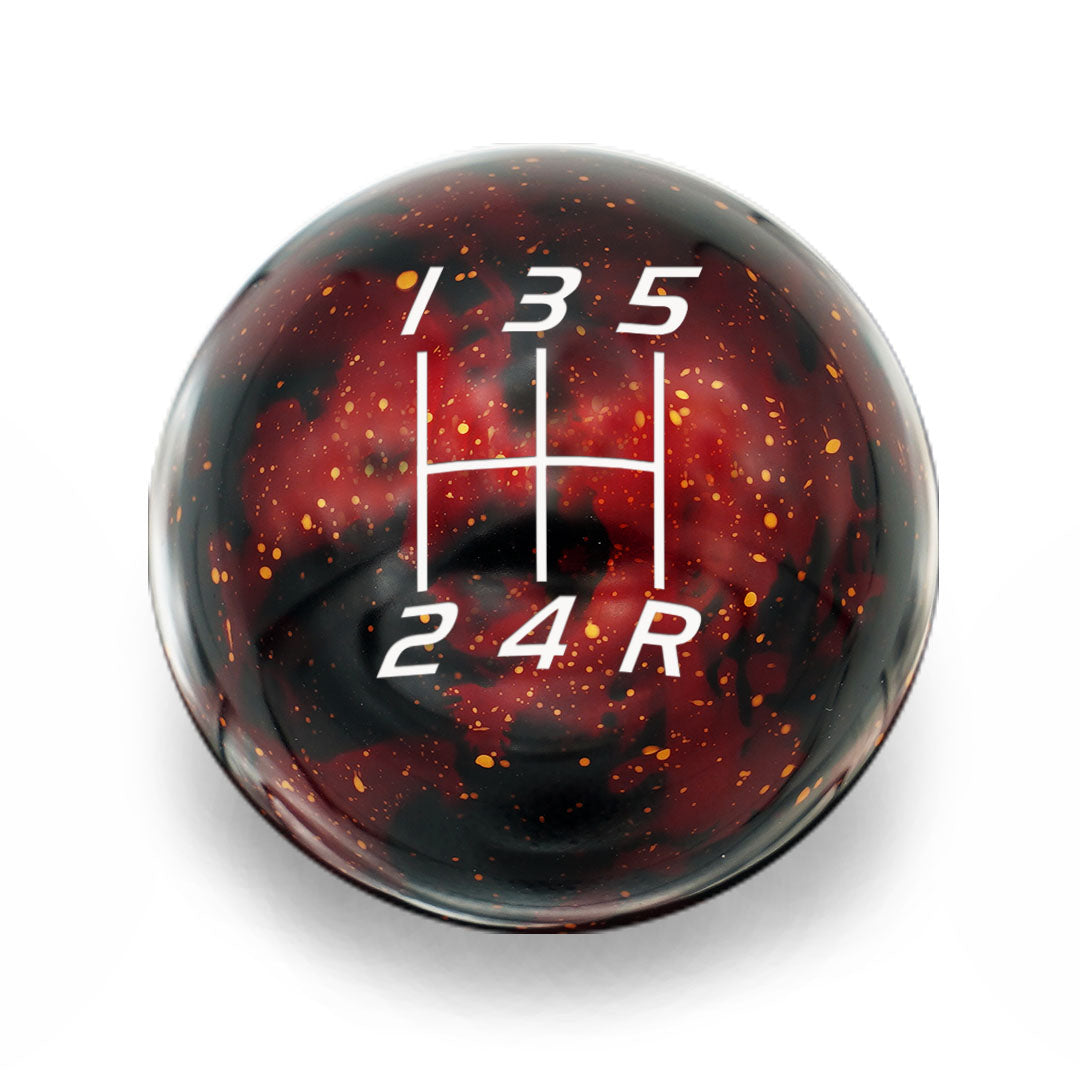 Billetworkz Cosmic Space Shift Knob - 5 Speed Velocity Engraving for Subaru - Graveyard Performance