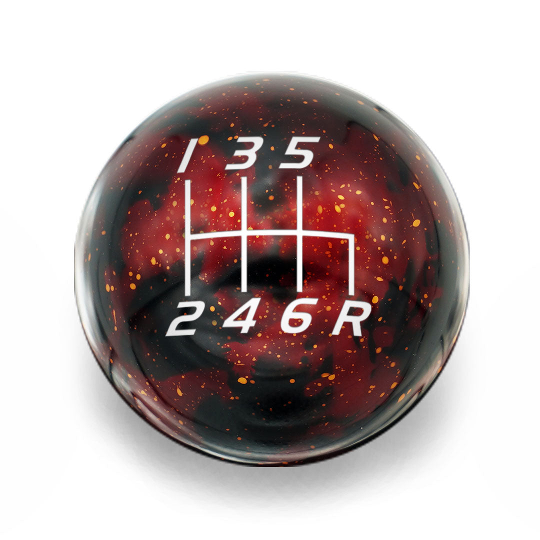 Billetworkz Cosmic Space Shift Knob - 6 Speed Velocity Engraving for Subaru - Graveyard Performance