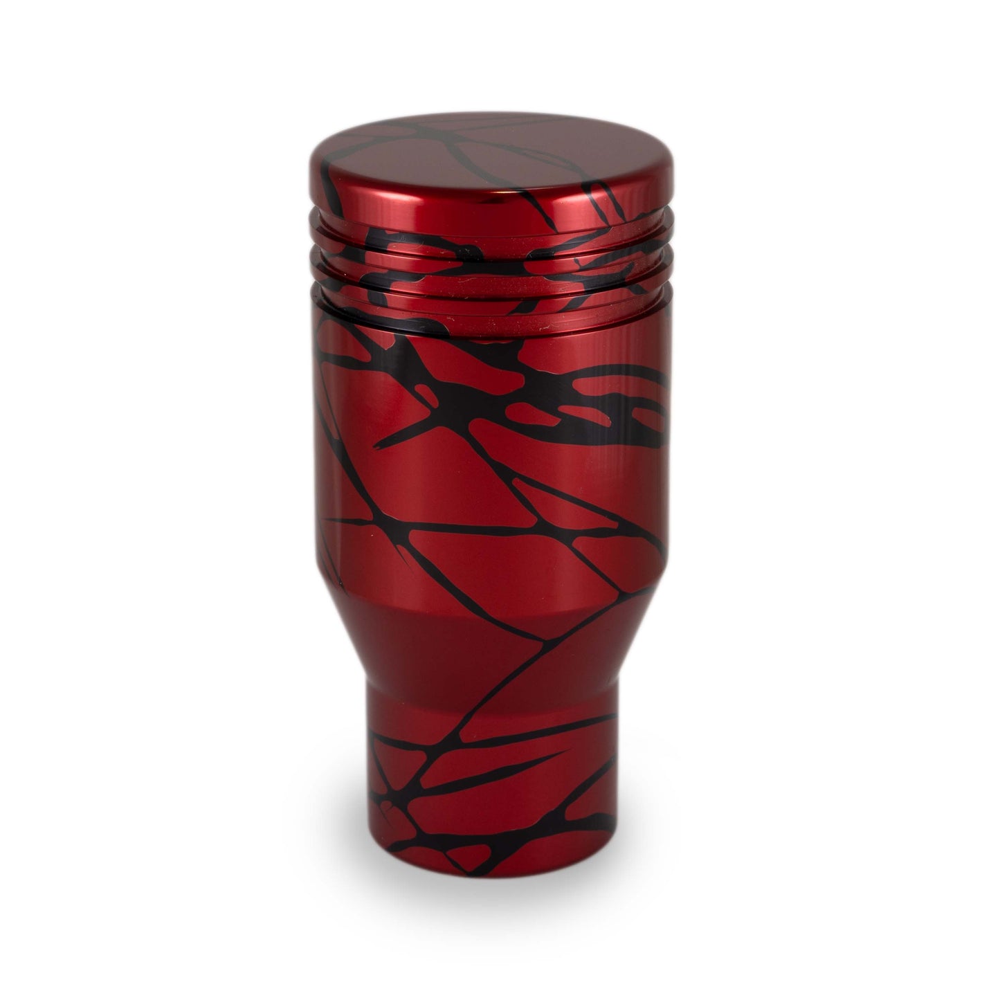 Billetworkz Automatic Shifter - Red w/ Black Splash - Fits Subaru CVT: WRX (15–21), Crosstrek (13–23), Forester (14–18), Impreza (12–23), Legacy/Outback (10–14) - Graveyard Performance