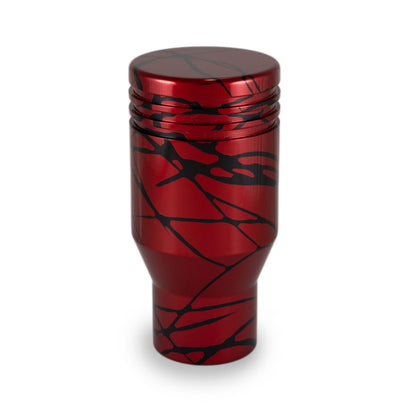 Billetworkz Automatic Shifter - Red w/ Black Splash - Fits Subaru CVT: WRX (15–21), Crosstrek (13–23), Forester (14–18), Impreza (12–23), Legacy/Outback (10–14) - Graveyard Performance