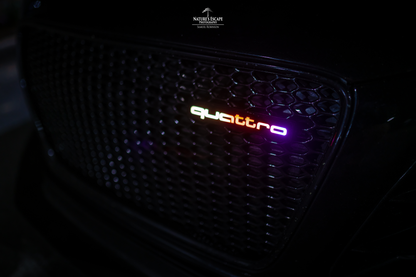 Lit Logos Quattro Grill Badge | Universal Design - Graveyard Performance