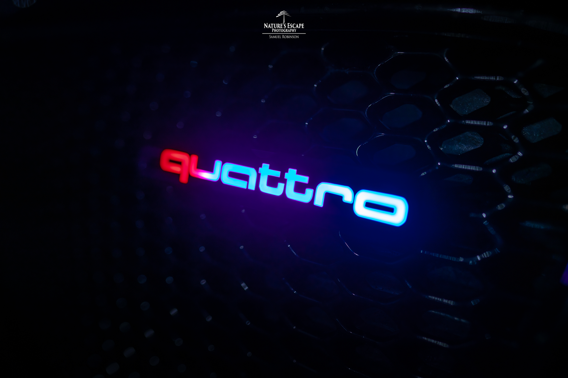 Lit Logos Quattro Grill Badge | Universal Design - Graveyard Performance