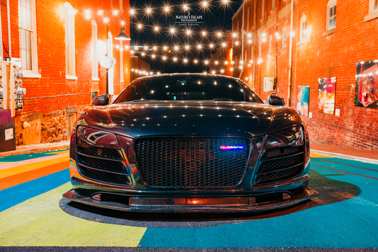 Lit Logos Quattro Grill Badge | Universal Design - Graveyard Performance
