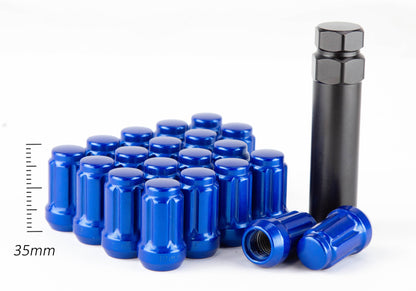 Aodhan Spline Lug nuts Set of 20 - Conical Seat ,35mm Overall Size