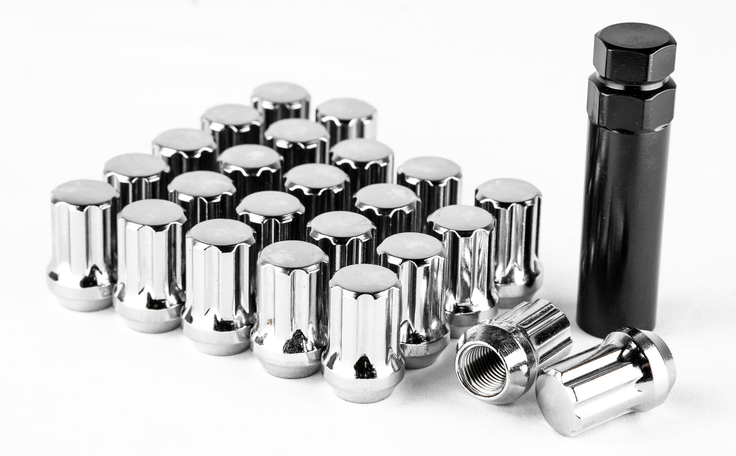 Aodhan Spline Lug nuts Set of 20 - Conical Seat ,35mm Overall Size