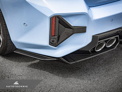 AutoTecknic Dry Carbon Rear Bumper Reflector Trim Set - G87 M2 - Graveyard Performance