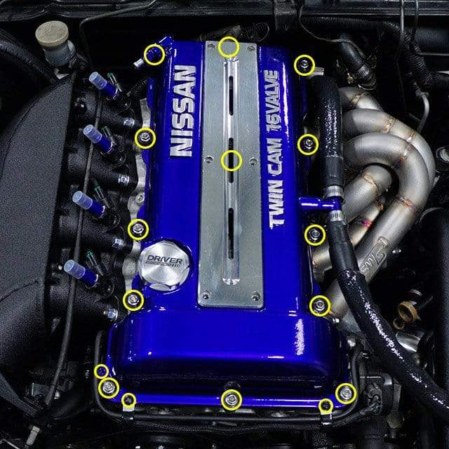 Titanium Hardware Valve Cover Kit - SR20DET - Graveyard Performance