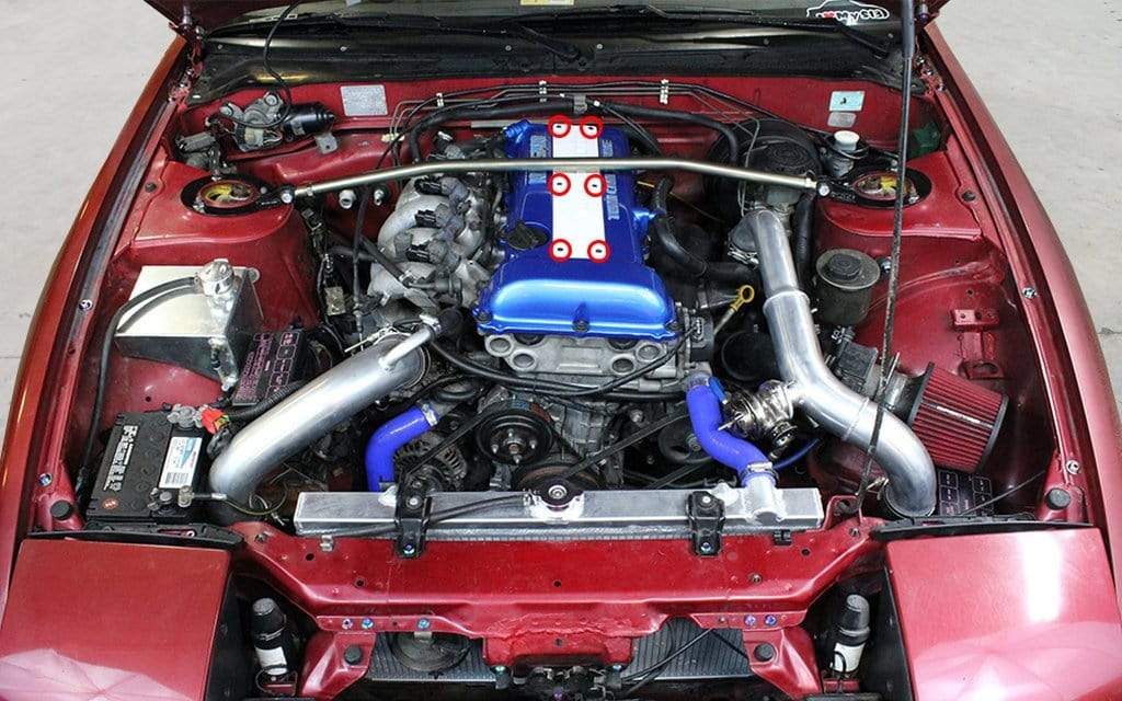Nissan SR20DET Titanium Coil Pack Cover Kit - Graveyard Performance