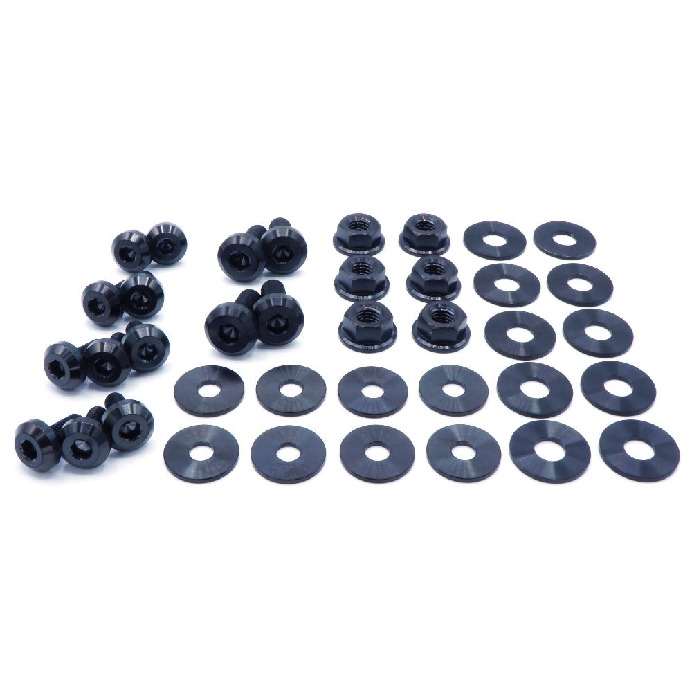 Stage 1 Titanium Hardware Engine Bay Kit - Subaru Impreza GC8 (1992-2001) - Graveyard Performance