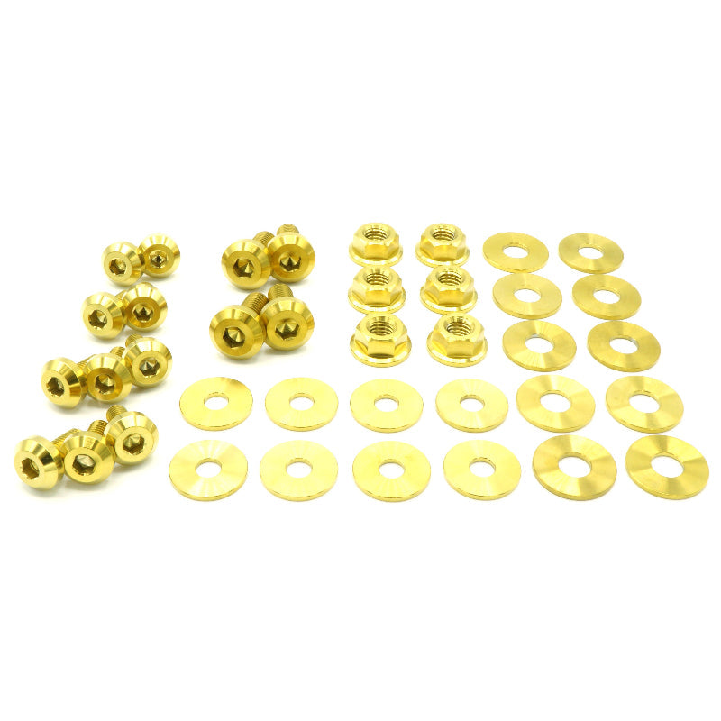Stage 1 Titanium Hardware Engine Bay Kit - Subaru Impreza GC8 (1992-2001) - Graveyard Performance