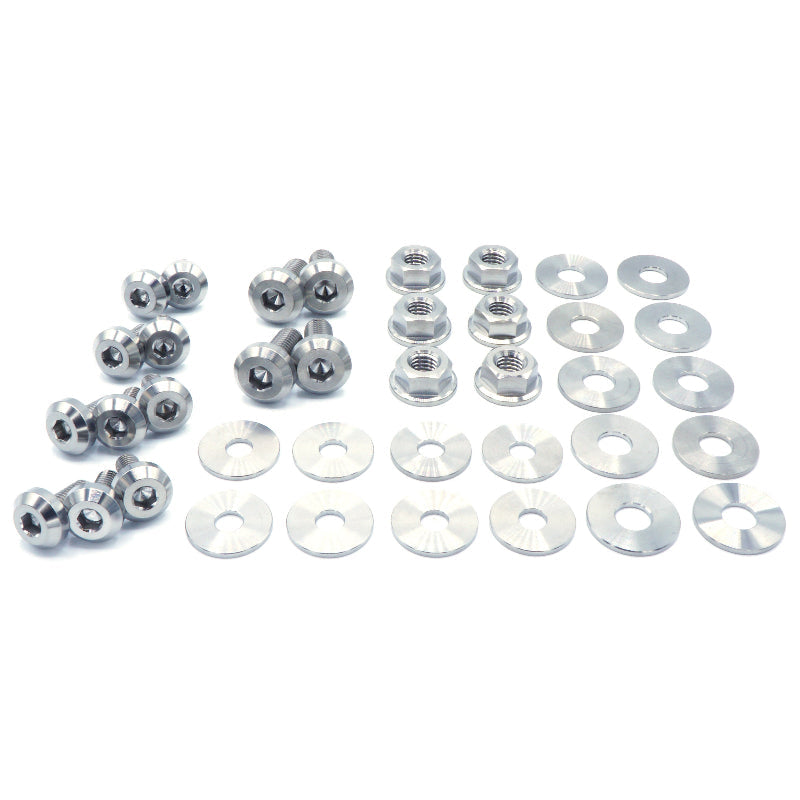 Stage 1 Titanium Hardware Engine Bay Kit - Subaru Impreza GC8 (1992-2001) - Graveyard Performance