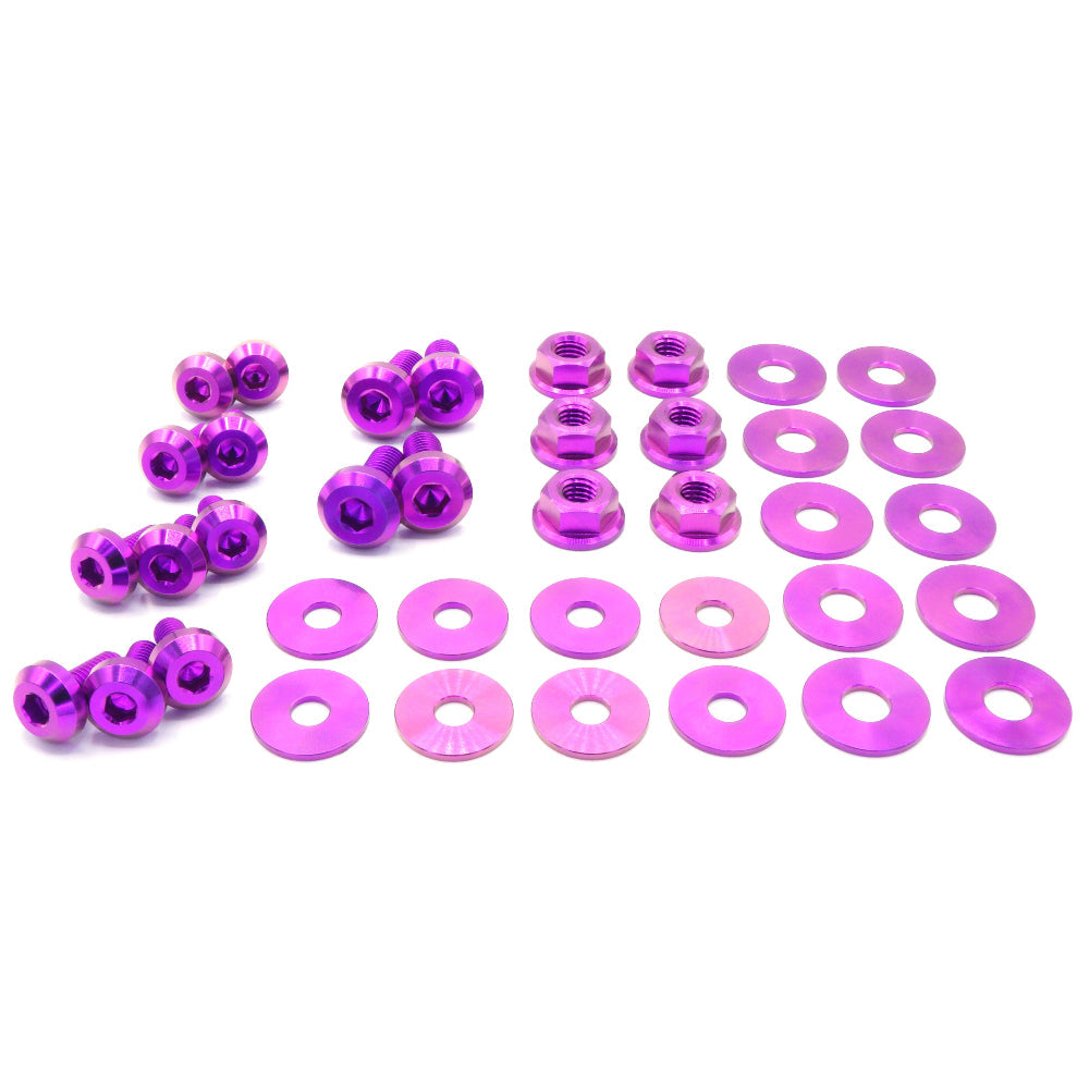 Stage 1 Titanium Hardware Engine Bay Kit - Subaru Impreza GC8 (1992-2001) - Graveyard Performance