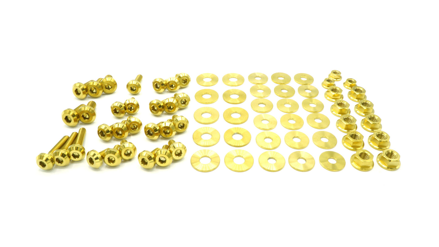 Stage 2 Titanium Hardware Engine Bay Kit - Subaru Impreza GC8 (1992-2001) - Graveyard Performance