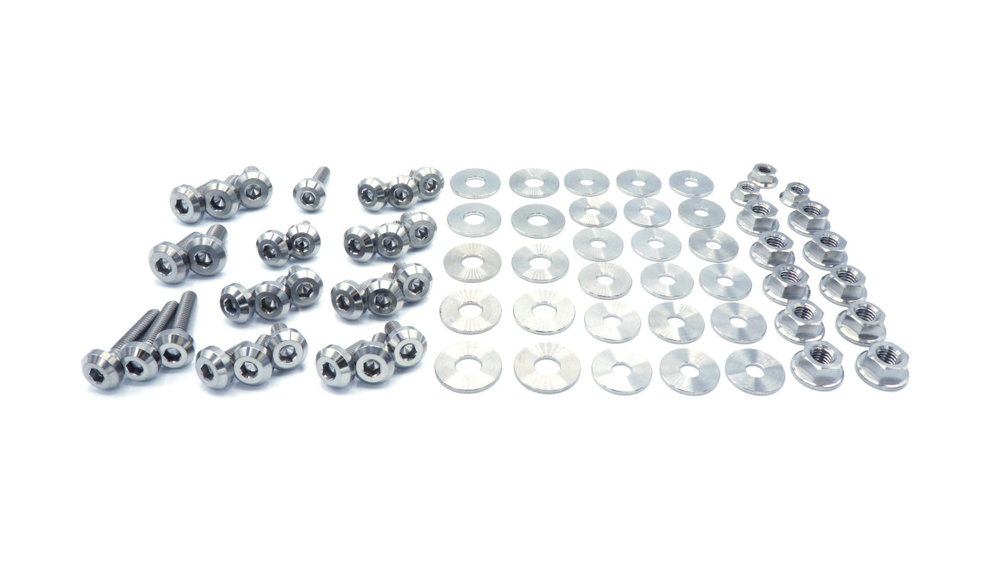 Stage 2 Titanium Hardware Engine Bay Kit - Subaru Impreza GC8 (1992-2001) - Graveyard Performance