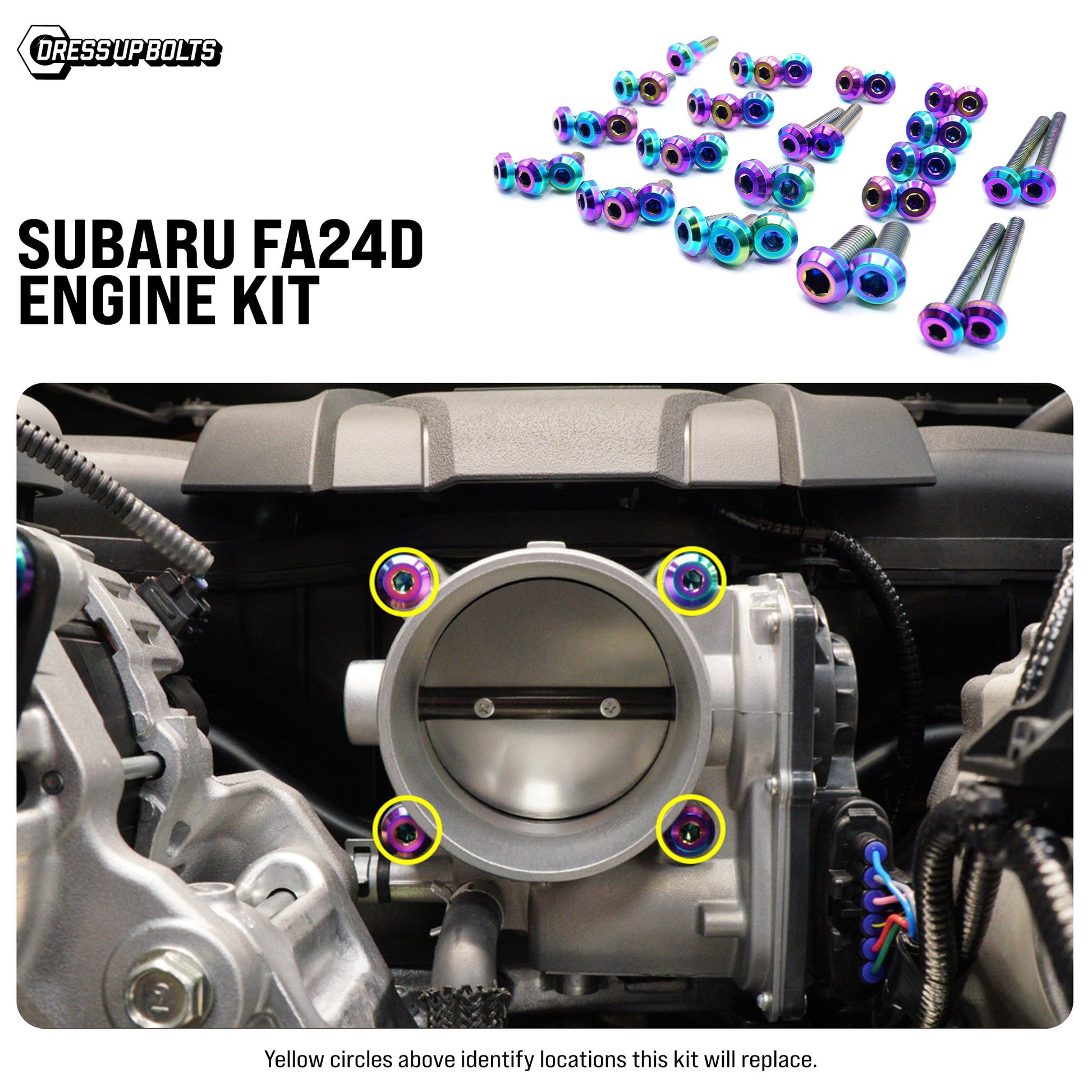 Titanium Hardware Engine Kit - Subaru FA24D Engine - Graveyard Performance