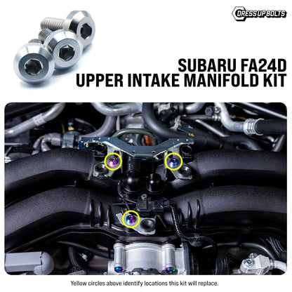 Titanium Hardware Upper Intake Manifold Kit - Subaru FA24D Engine
